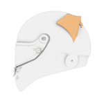 Schuberth Standard Rear Spoiler For SF3 ABP - SF4 - SP1 - SK1 Helmets