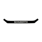 Schuberth Visor Sticker - Black with White Text