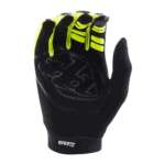Troy Lee Designs AIR Stagger Gloves - Gunmetal - Yellow 02
