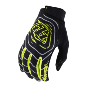 Troy Lee Designs AIR Stagger Gloves - Gunmetal - Yellow