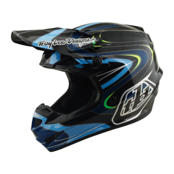 Troy Lee Designs GP Pro MIPS Pulse Helmet - Black - Blue