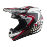 Troy Lee Designs GP Pro MIPS Slides Helmet - Grey - Burgundy - Red