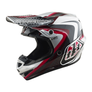 Troy Lee Designs GP Pro MIPS Slides Helmet - Grey - Burgundy - Red