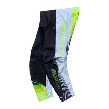 Troy Lee Designs GP Pro Stagger Bottoms - Gunmetal - Yellow