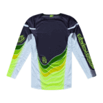 Troy Lee Designs GP Pro Stagger Jersey - Gunmetal - Yellow - Back