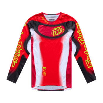 Troy Lee Designs SE PRO Illusion Jersey - Red - Black - Front