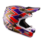 Troy Lee Designs SE5 Carbon Helmet with Mips Flush - Violet - Red - Black 02