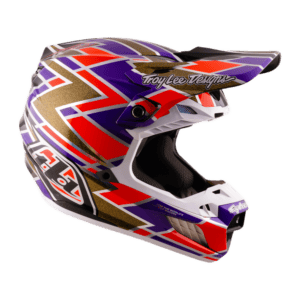 Troy Lee Designs SE5 Carbon Helmet with Mips Flush - Violet - Red - Black 02