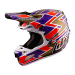 Troy Lee Designs SE5 Carbon Helmet with Mips Flush - Violet - Red - Black