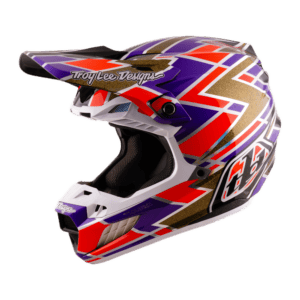 Troy Lee Designs SE5 Carbon Helmet with Mips Flush - Violet - Red - Black