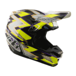 Troy Lee Designs SE5 Composite MIPS Flush Helmet - White - Black - Yellow 02