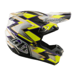 Troy Lee Designs SE5 Composite MIPS Flush Helmet - White - Black - Yellow 06