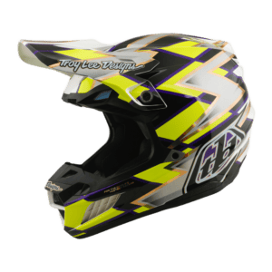 Troy Lee Designs SE5 Composite MIPS Flush Helmet - White - Black - Yellow