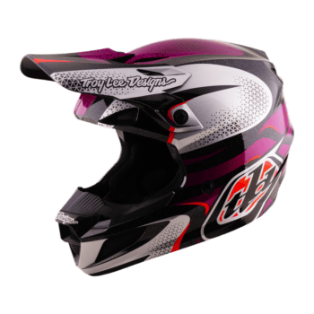 Troy Lee Designs SE5 Polycarbonate MIPS Aura Helmet - Violet - Black - Grey