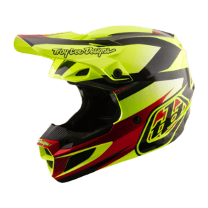 Troy Lee Designs SE5 Polycarbonate MIPS Ripper Helmet - Fluro Yellow - Black - Burgundy