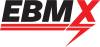 EBMX Grand Prix Racewear logo featuring bold red and black design for motocross enthusiasts.