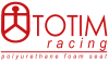 Grand Prix Racewear logo featuring a red and black design with a stylised racing helmet and the text 'TOTIM racing' for motorsport safety gear.